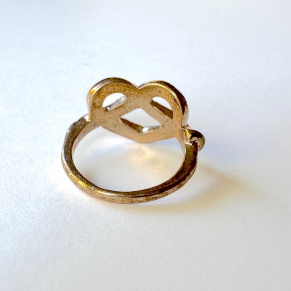 Heart Knot Ring Sz 5 Promise Love Jewelry - Picture 6 of 9